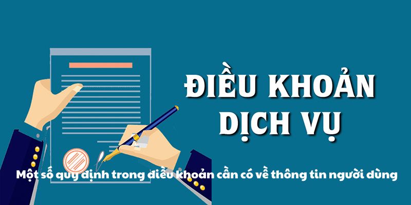 Một số quy định trong điều khoản cần có về thông tin người dùng