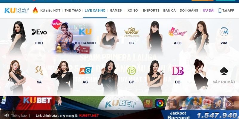 Sảnh casino đa dạng trò chơi đỏ đen cho bet thủ